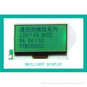 3.0V Power Supply Voltage 128 X 64 Dots Positive LCD Module with RoHS Certification (VTM88858I)